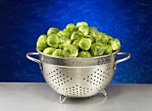 Brussels Sprouts in a Colander