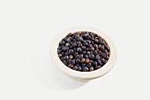 Juniper Berries in a White Bowl