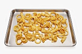 Curly Fries on a Baking Sheet