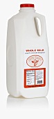 Whole milk in plastic bottle (USA)