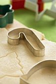 Holiday Cookie Cutters on Dough