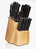 A Knife Block with Knives