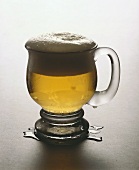 A cold glass of beer