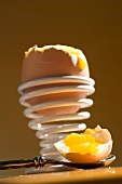 Soft Boiled Egg in a Spiral Egg Holder