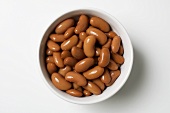 Kidney beans in a white bowl