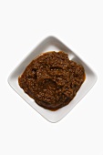 Small dish of mince sauce