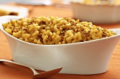 Macaroni and Cheese in weisser Schale (USA)