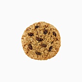 An oat biscuit with raisins
