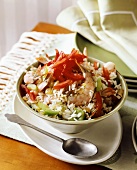 Rice with shrimps and peppers