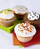 Muffins with various toppings