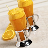 Two glasses of Orange Fizz