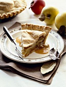 Classic apple pie slice