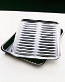Broiler Pans on a White Background