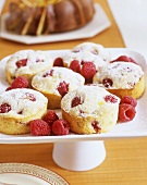 Muffins with raspberries
