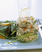 Rice cakes with vegetables