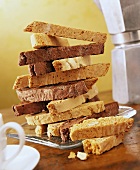 Stacked Assorted Biscotti