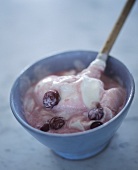Cranberry-Joghurt in einem Schälchen