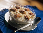 Bowl of Oatmeal with Pecans