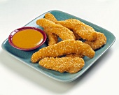 Sesame Chicken Tenders with Dipping Sauce