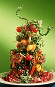 Vegetable Christmas Tree