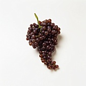Fresh Bunch of Red Grapes on White Background