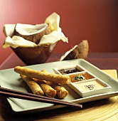 Spring Rolls with Dipping Sauces