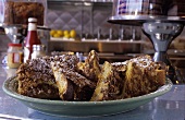 Crunchy French Toast on a Diner Counter