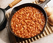 Baked Beans in a Iron Skillet