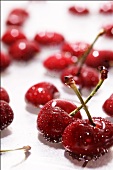 Red Bing Cherries in Water