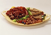Hot Dog, Bacon and Sausage Platter
