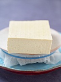 Block of Tofu on a Plate