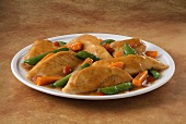 Plate of Turkey Cutlets with Vegetables