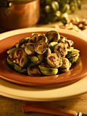 Seared Brussels Sprouts with Bacon and Green Apples