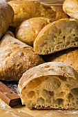 Loaves of Fresh Ciabatta