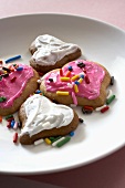Decorated Heart Shaped Spritz Cookies