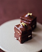 Chocolate-coated petit fours