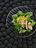 Grilled pork fillet with pineapple