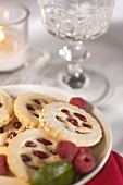 Plate of Jam Filled Cookies