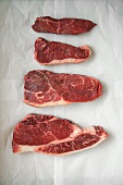 Four Boneless Shoulder Cuts of Beef