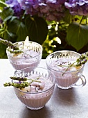 Three Cups of Lavender Pudding