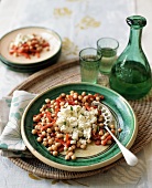 Middle Eastern Chickpea Salad with Feta