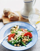 Chickpea and Green Bean Salad with Tomato