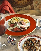 Sliced Steak with Couscous