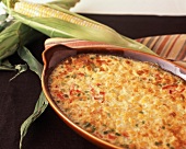 Corn Casserole with Fresh Ears of Corn