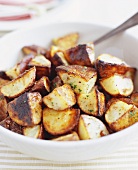 Roasted Garlic Potatoes in a Bowl