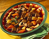 Bowl of Beef and Mushroom Soup