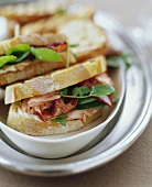 Prosciutto Sandwiches with Arugula