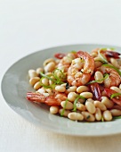 White Beans and Shrimp on a Dish
