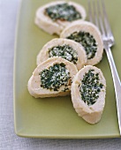 Sliced Herbed Stuffed Chicken