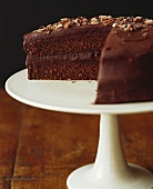 Chocolate Torte with Slice Removed